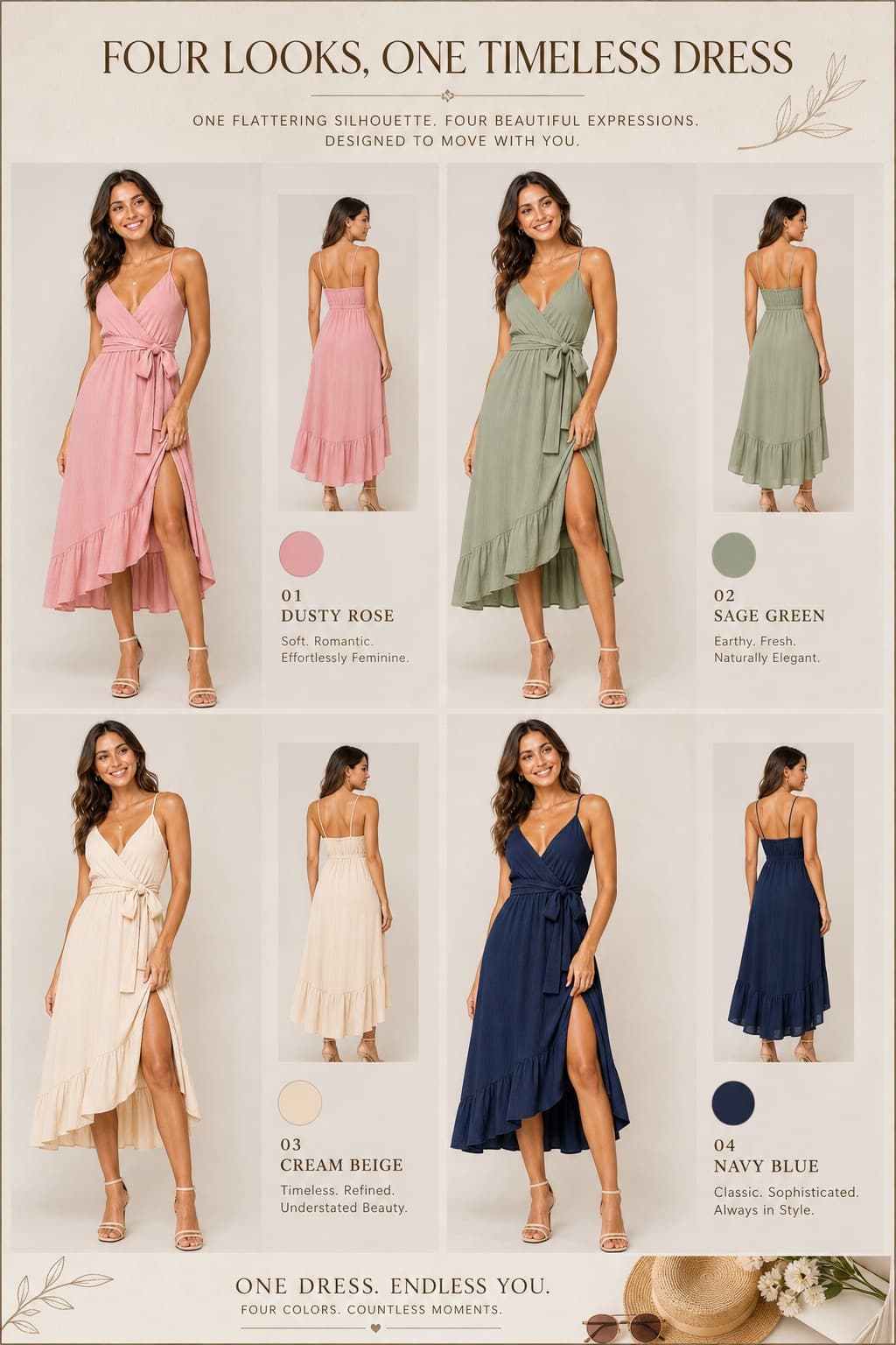 Colección de moda con patrón elegante